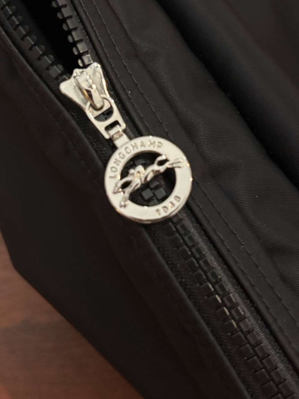 Longchamp | Le Pliage Neo Nylon Crossbody Messenger Bag | Black - Picture 7 of 9